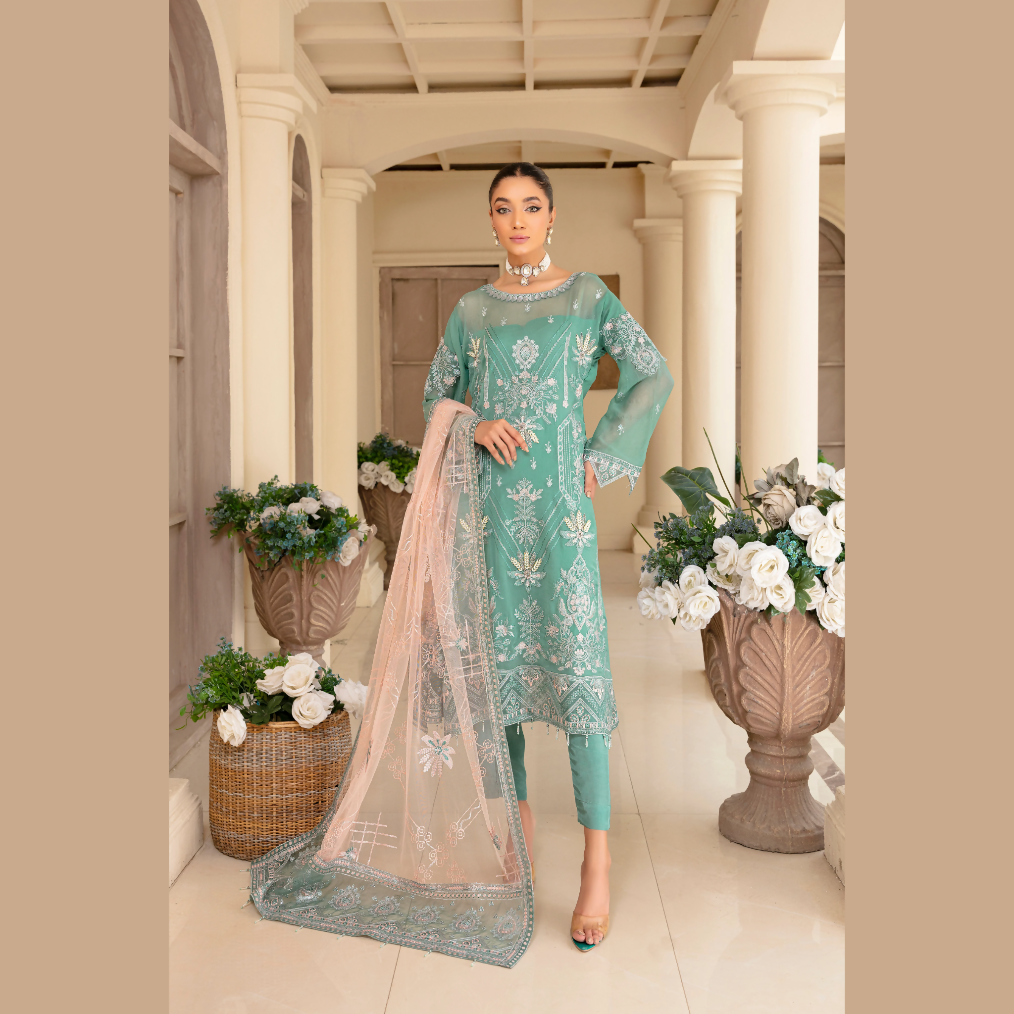 3-Piece Chiffon Ensemble