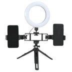 6-Inch Multi-Position Fill Light | Selfie Ring Light with Tripod Stand & Phone Holder | 3 Color Modes | USB Powered | Multicolor