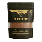 Organic Flax Seeds 250g, Omega-3 Rich Superfood, Daily Nutrition Use