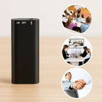 Digital Voice Recorder Mini Voice Recorder with 16GB, 32GB USB Flash Drive and Mp3 Function192 Hours Recording Capacity Black Small Audio Dictaphone for Meetings and Transfer Files 192Kbps