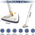 Royal’s Triangle Microfiber Mop – Self-Wringing Floor Dust Mop