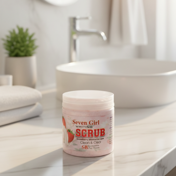 Seven Girl Whitening Scrub Strawberry Moisturise Care – Big Size