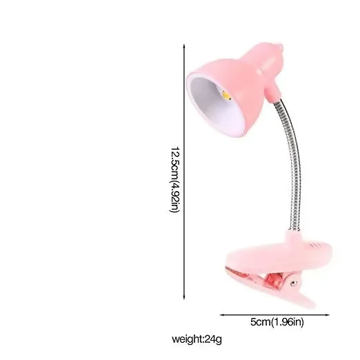 Mini Book Light With Clip – Cute Retro Night Lamp with 360° Flexible Gooseneck & Portable Reading Light for Bed