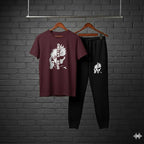 High_Quality Black track suit cartoon Anime street wear_Gojo satoru Edition Large