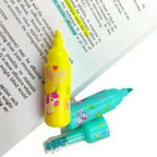 Pack of 6 Bottle Shaped Kromi Character Highlighters for Girls and Boys – Cute Stationery Set