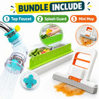 3-in-1 Kitchen Bundle – Faucet, Splash Guard & Mini Mop Set