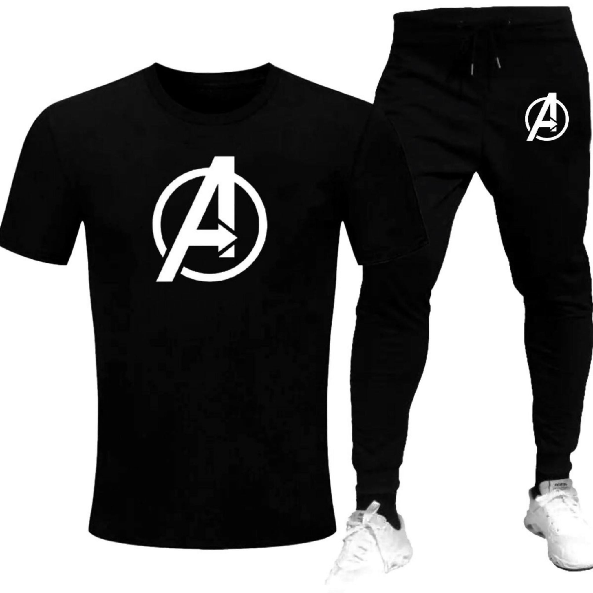 Round neck, half-sleeve casual T-shirt with matching trouser