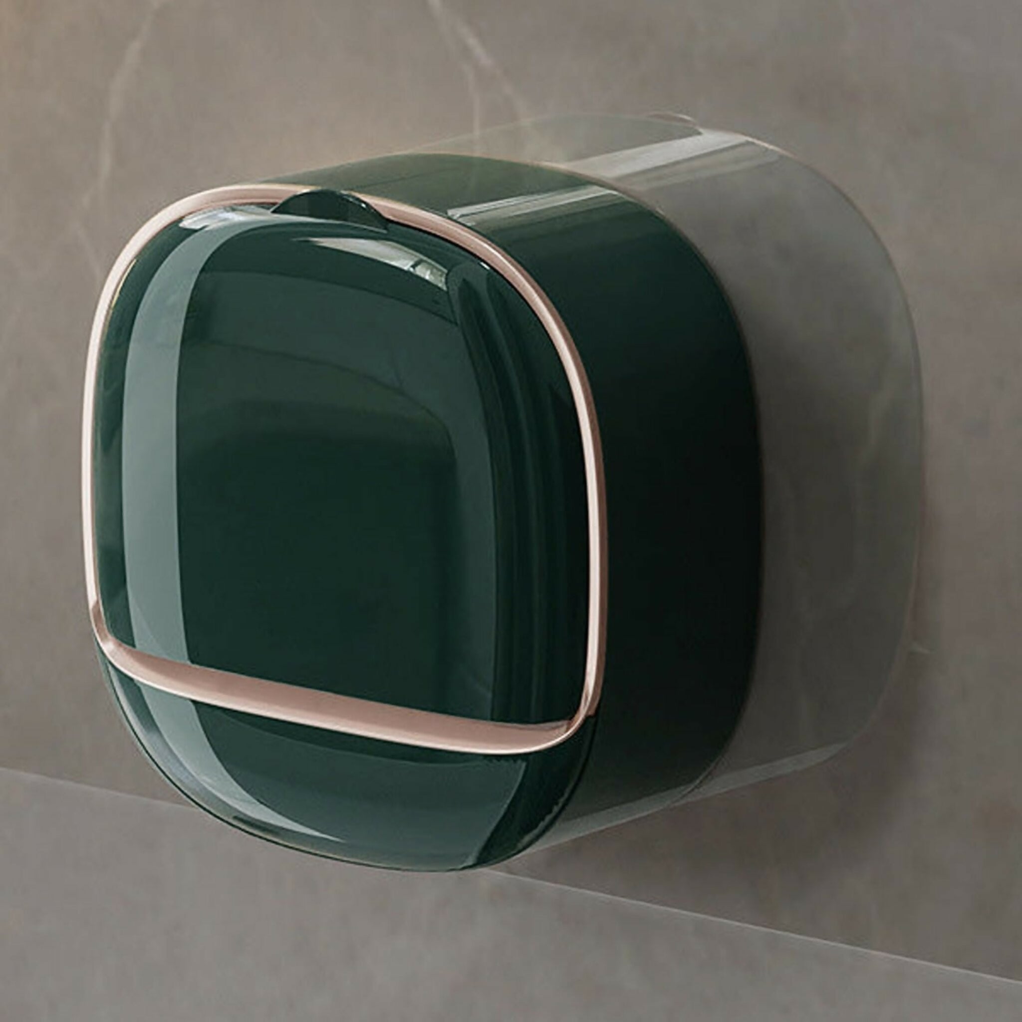 1Pc Wall Mounted Soap Holder With Drain Tray
