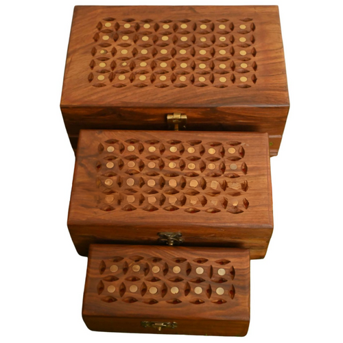 Jewelry Box Brass Plane Set