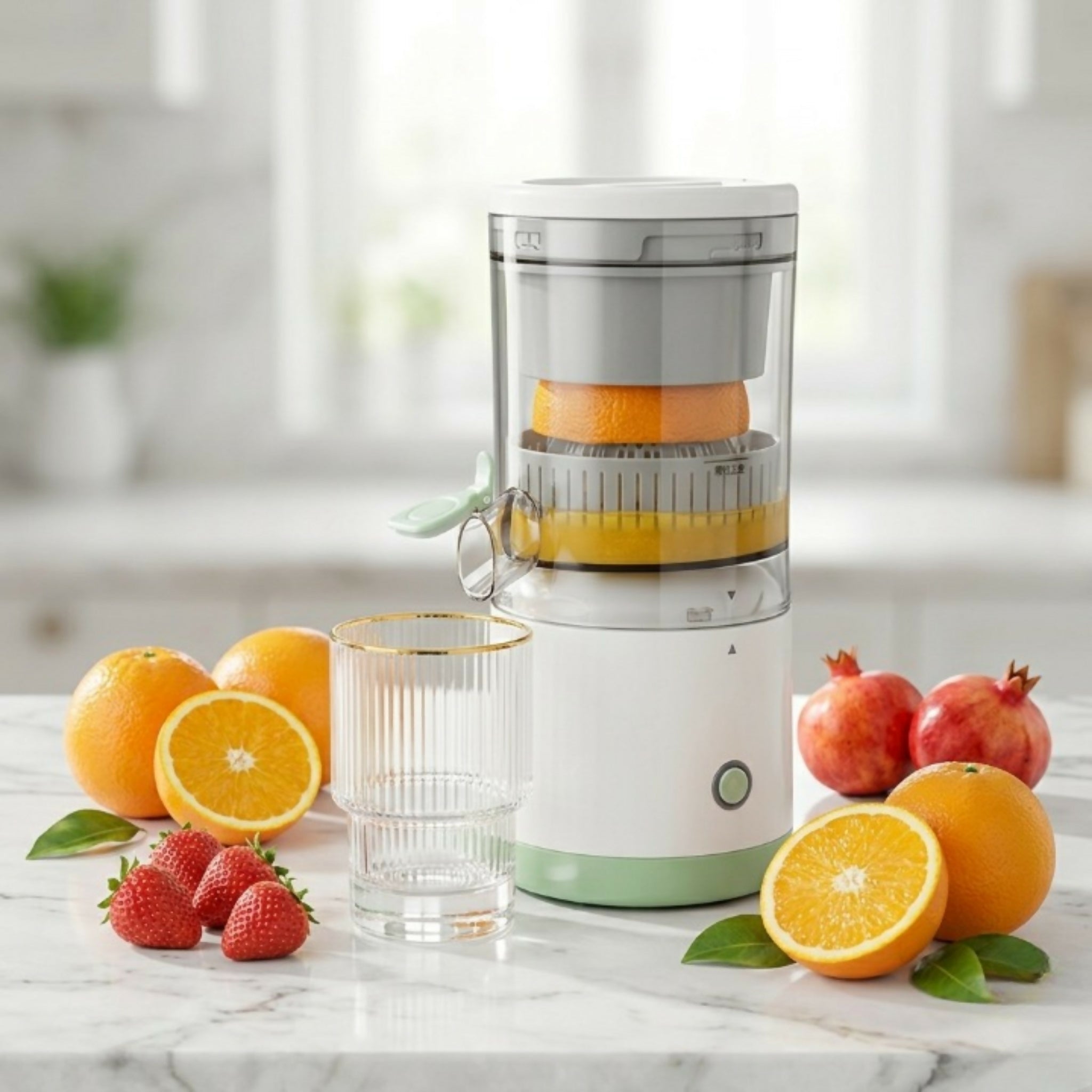 Portable USB Rechargeable Citrus Juicer – Automatic Wireless Orange & Lemon Juicer