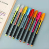 12-Color Neon Gel Pen Set, Bold Smooth Writing, for School & Office Use
