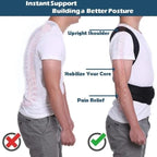 Back Pain Relief Posture Corrector Belt | Adjustable Support for Spine, Shoulder & Lumbar Alignment | XXXL, XXL, XL, Large
