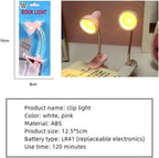 Mini Book Light With Clip – Cute Retro Night Lamp with 360° Flexible Gooseneck & Portable Reading Light for Bed