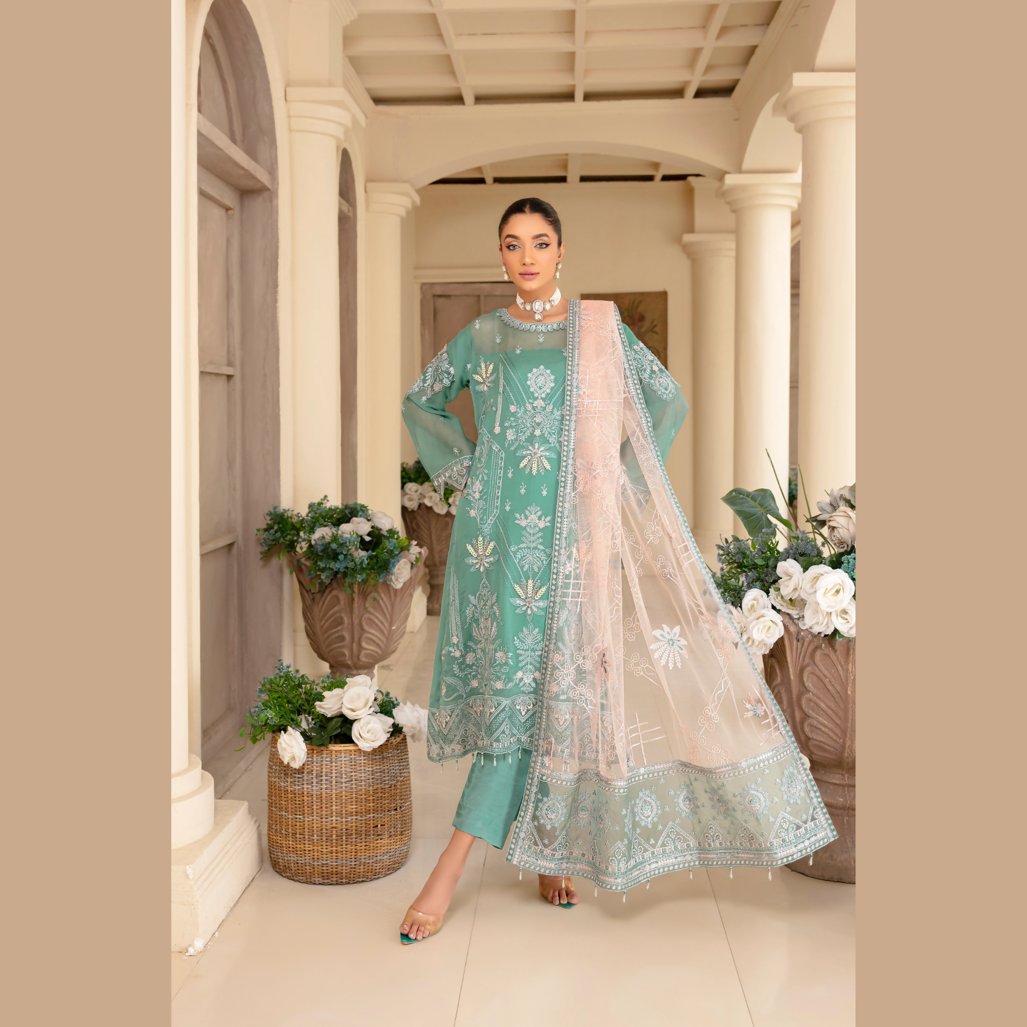 3-Piece Chiffon Ensemble