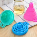 Silicone Oil Funnel Kitchen Liquid Oil Dispensing Tool – Reusable Oil Pouring Funnel (Random Color)