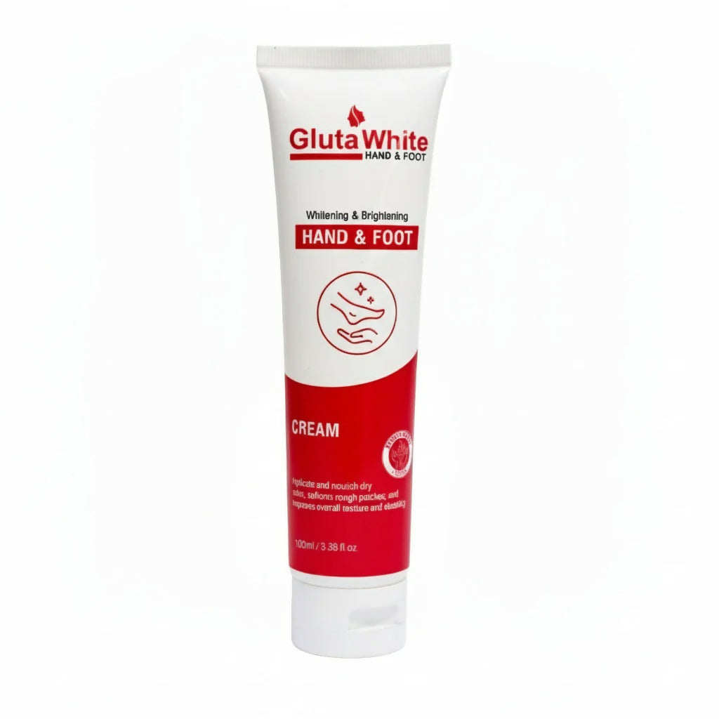 Gluta White Whitening & Brightening Hand & Foot Cream – Deep Moisturizing, Softening & Skin Repair Formula (100ml)