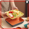 Fries Plate Set (4 Pieces), Ideal for Fast Food, Kitchen & Dining Use