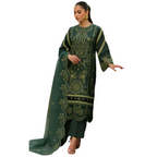 Slub Khaddar Embroidered Outfit