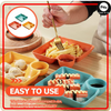 Fries Plate Set (4 Pieces), Ideal for Fast Food, Kitchen & Dining Use