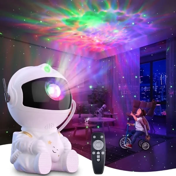 Mini Astronaut Galaxy Projector | Star & Nebula Night Light with Remote Control | Astronaut Galaxy Lamp