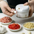 Mini Speedy Chopper Manual Hand Pull | Garlic, Vegetable, Fruit & Meat Slicer