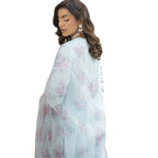 Suit, 3-Piece Ensemble, Delicate Embroidery & Ethereal Organza Dupatta, for Women