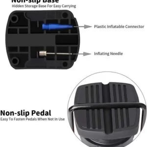 High Pressure Foot Air Pump – Heavy-Duty Mini Foot Pump for Bicycle, Ball, Scooter, Car & Inflatable Toys (Without Gauge) (Random Color)