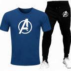 Round neck, half-sleeve casual T-shirt with matching trouser