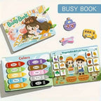 Montessori Quiet Busy Book for Toddlers – 12-Theme Educational Learning Activity Book