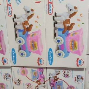 Cartoon Flash Carriage Musical Toy – Light & Sound Fun for Kids