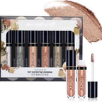 HENG FANG 6 Pcs Liquid Diamond Glitter Eyeshadows Set – Waterproof, Long-Lasting, Vibrant Colors with Lightweight Texture for Bold & Sparkling Eye Makeup