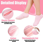 Moisturizing Spa Socks Silicone Gel Socks for Women Repairing Softening Dry Cracked Feet Comfortable Care (Random Color)