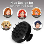 Scalp Shampoo Massager Brush with Soft Silicone Bristles | Hair & Scalp Scrubber | Random Color