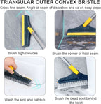 2 In 1 Floor Cleaning Brush Bathroom Tile Windows Floor Cleaning Brush With 120° Rotatable Head – Multipurpose Bathroom Floor Cleaning Brush – Floor Brush Scrubber | Floor Cleaning Brush
