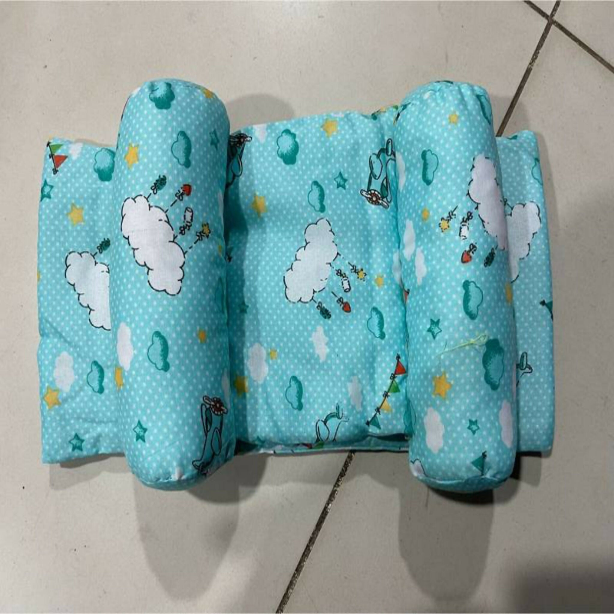 Newborn Baby Head Shaping Pillow | Soft Breathable Infant Pillow for Head Support | Portable Baby Cushion – Random Color & Design