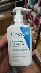 CeraVe Renewing SA Cleanser with Salicylic Acid – Exfoliating Face & Body Wash for Rough, Bumpy Skin (237ml)