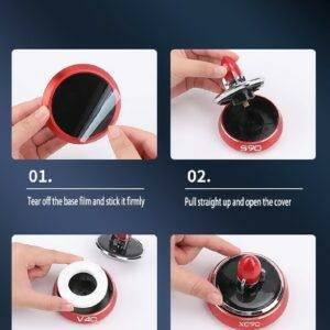 Solar Powered Speech Rocket Car Air Freshener – Rotating Solar Fragrance Diffuser | Long-Lasting Aroma & Stylish Dashboard Decor (Speech Rocket)