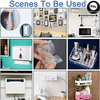 10 Pairs Heavy Duty Double-Sided Adhesive Wall Hooks Hanger