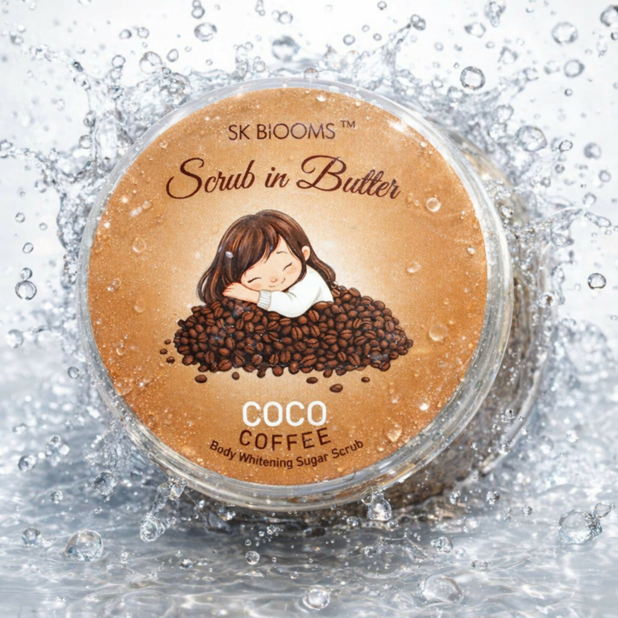 Blooms Coco Coffee Scrub Butter | 2-in-1 Body Sugar Scrub & Moisturizer