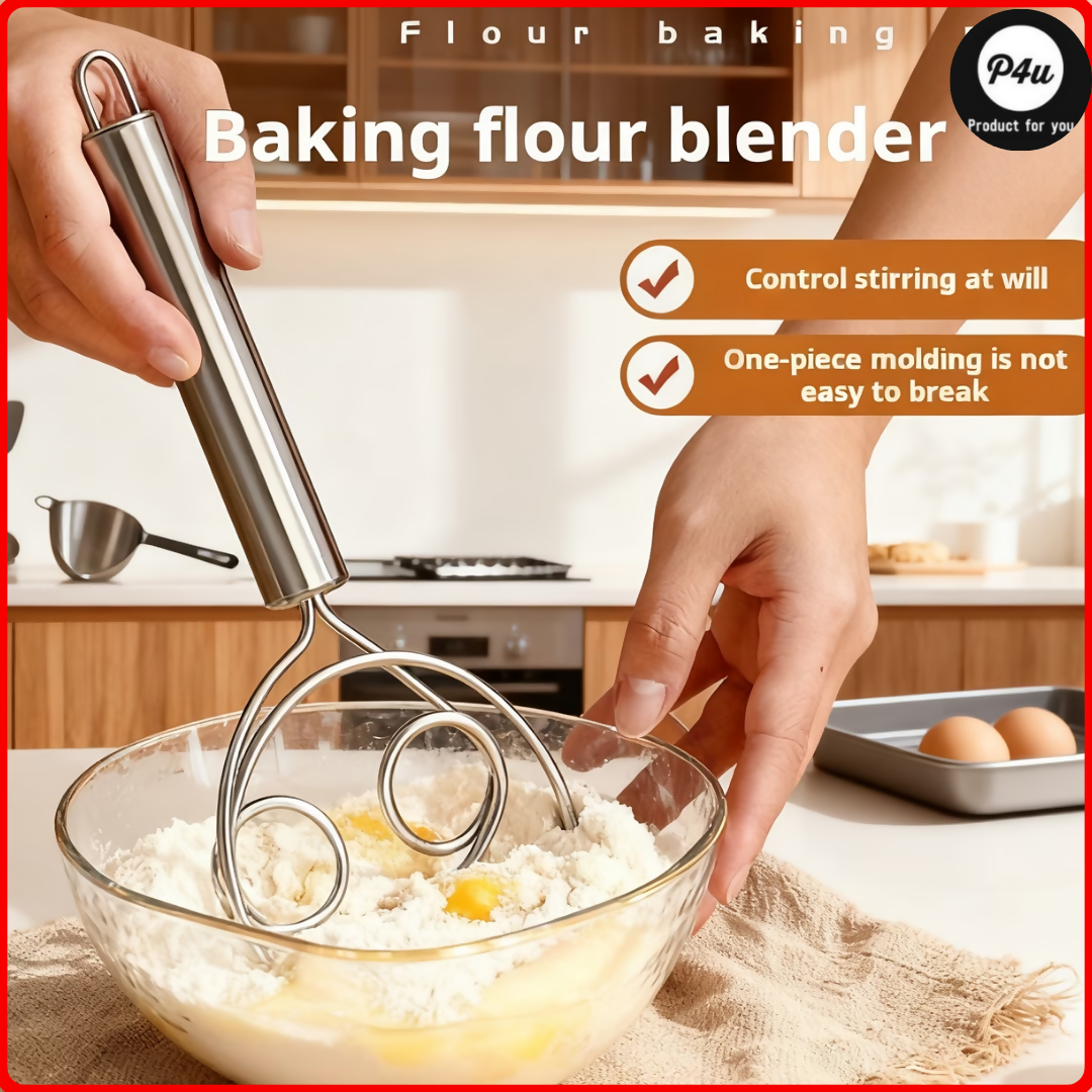 Large hand dough mixer stick