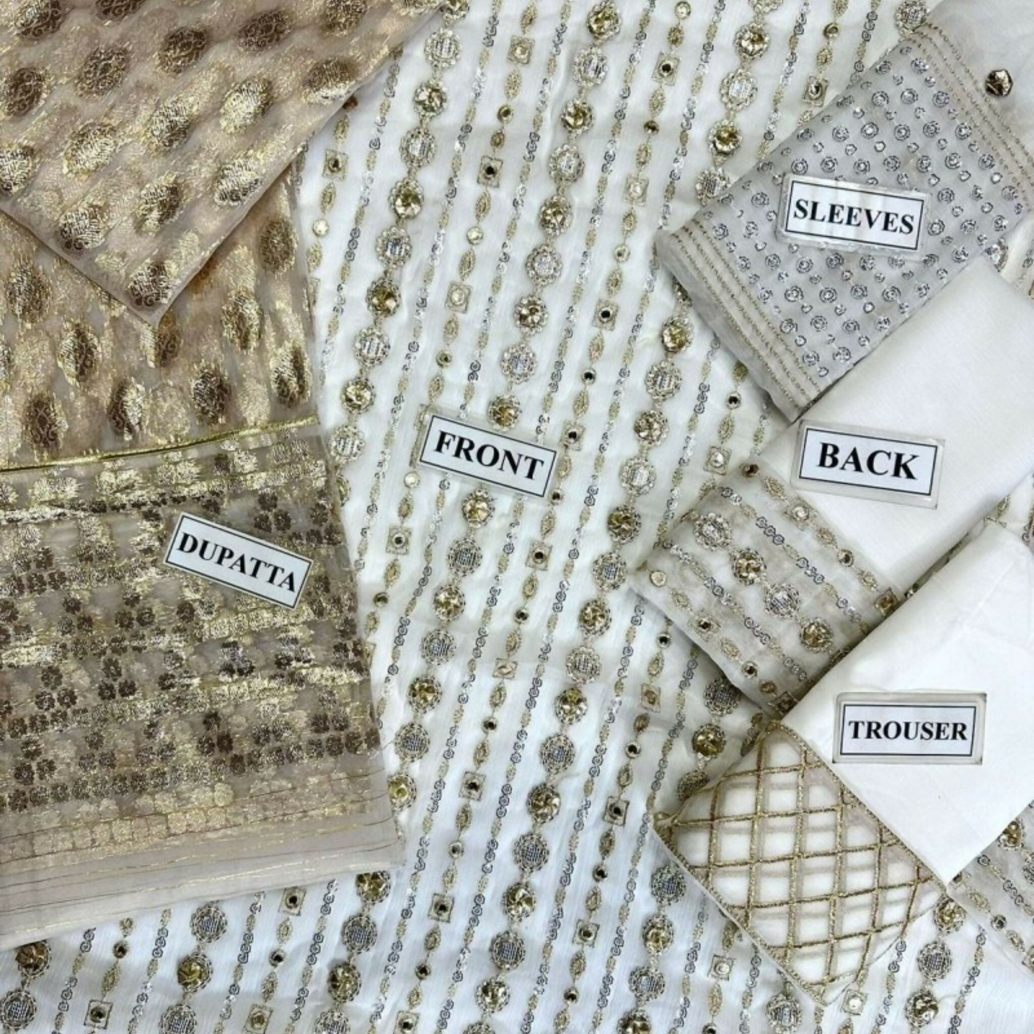 Embroidered Chiffon Suit