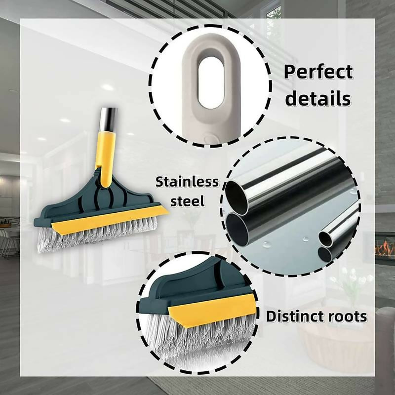 2 In 1 Floor Cleaning Brush Bathroom Tile Windows Floor Cleaning Brush With 120° Rotatable Head