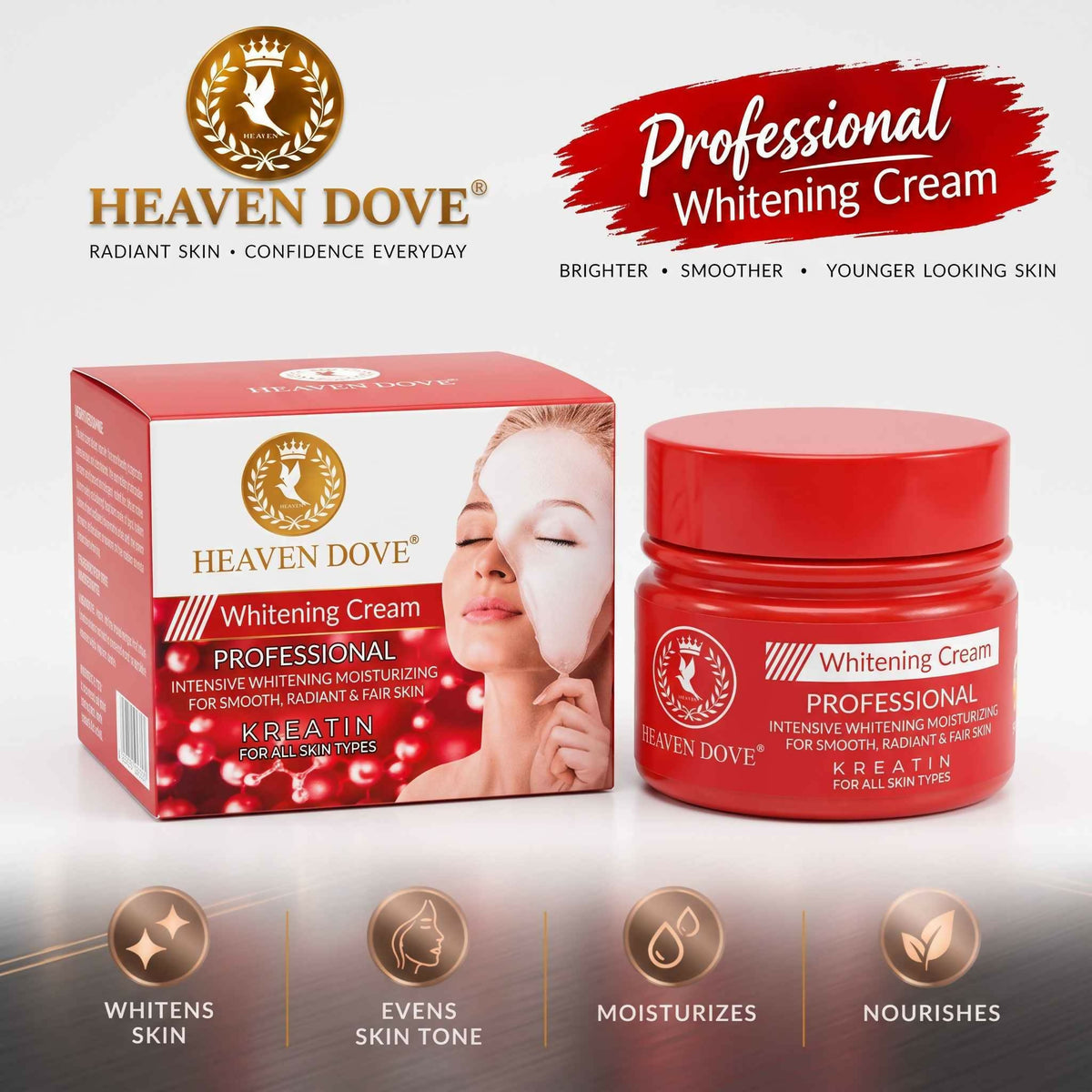 Heaven Dove Professional Whitening Cream – Gold