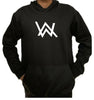 New Summer Collection Full Black Hoodie with WA Print for Men and Boys – Comfortable, Fashionable & Casual Wear