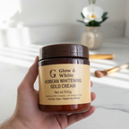 Glow & White Korean Whitening Gold Cream for radiant, bright, and nourished skin care. 250gm
