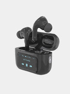 A9 Pro Earbuds With Anc Technology Sleek Matte Black Design Led Indicator Built In Screen And Clear Sound Quality – Black