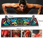9 IN 1 Push Up Rack Board System Compraehensive Fitness Exercise Workout Pushup Stands