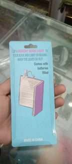 Mini Book Light with Clip – Portable LED Reading Lamp, Travel Bedroom Night Light, Eye Protection (Random Color)