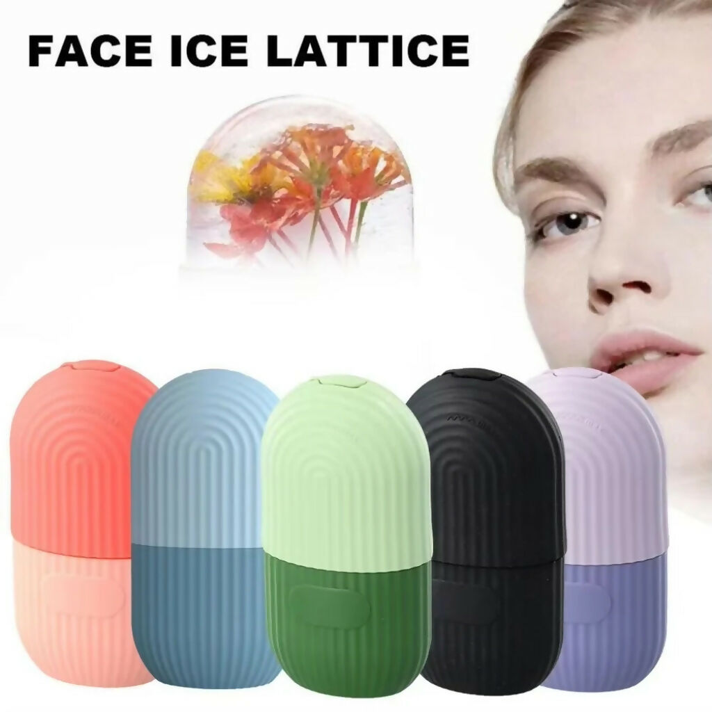 Ice Roller Facial Massage, silicone cleansing ice lattice, for skincare
