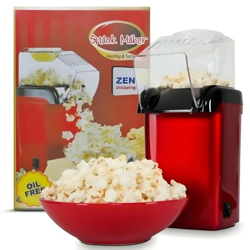 Oil Free Mini Popcorn Maker | Hot Air Popcorn Machine | Electric Popcorn Popper for Home & Kids | 1200W